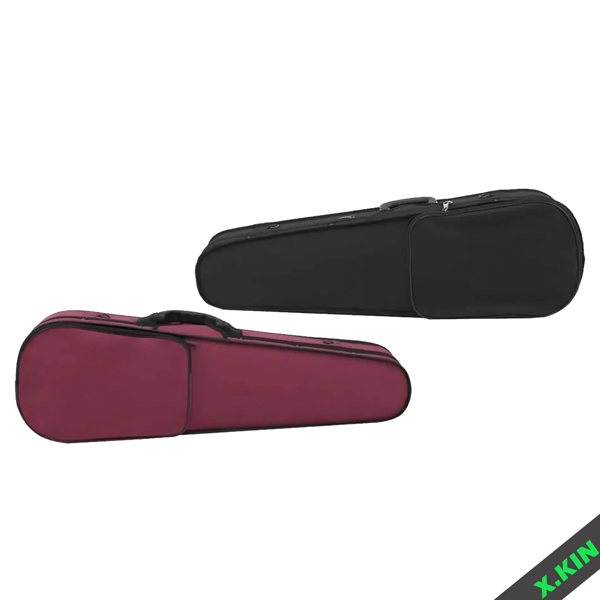

Pressure-Resistant Lightweight Violin Triangle Case 4/4 3/4 Shoulder Strap Red Black Piano Case