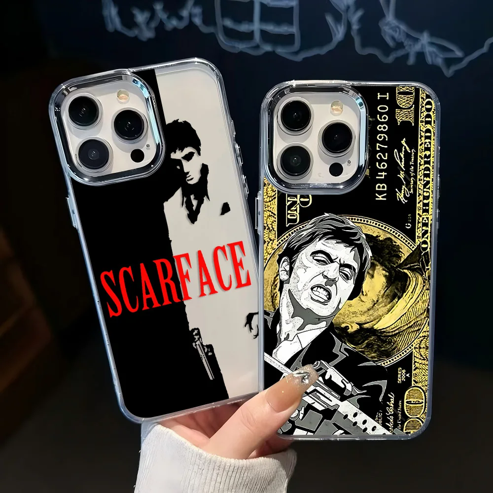 

Fashion Phone Case for Samsung Galaxy S25 S24 S23 S22 S21 S20 Note20 FE Ultra Edge Plus 4G 5G Transparent Soft Cover S-ScarfaceS