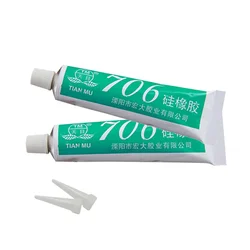 2pcs 706 Translucent Silicone Rubber LED Electronic Components Fixed Insulation Waterproof High Temperature Resistant Sealant