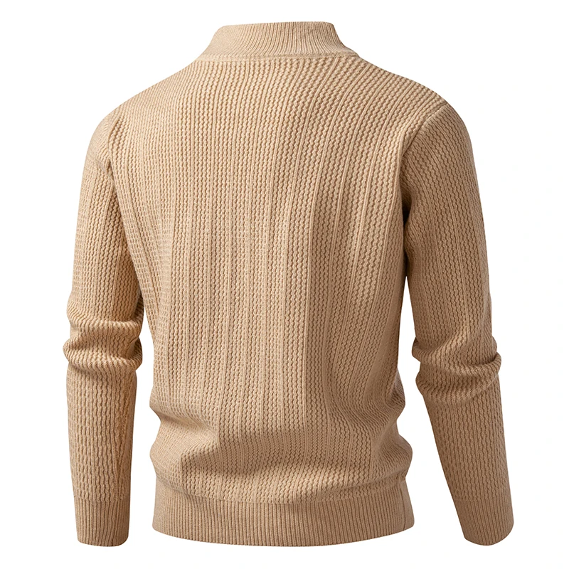 Cardigan da uomo maglione lavorato a maglia pullover casual a maniche lunghe alla moda caldo e spesso