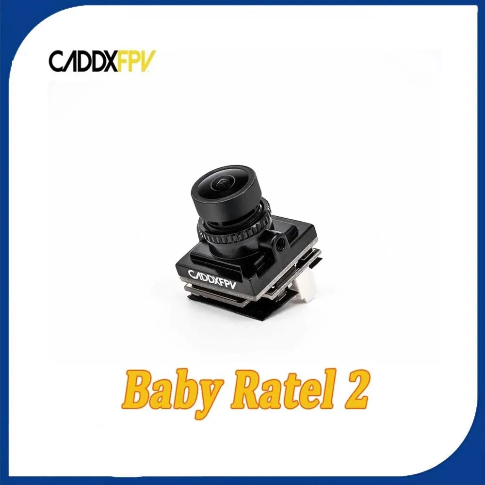 Caddx Baby Ratel 2 Cámara analógica FPV Sensor Starlight HDR de 1/1,8 pulgadas 165 °   FOV 1200TVL Visión nocturna diurna de baja latencia para drones RC