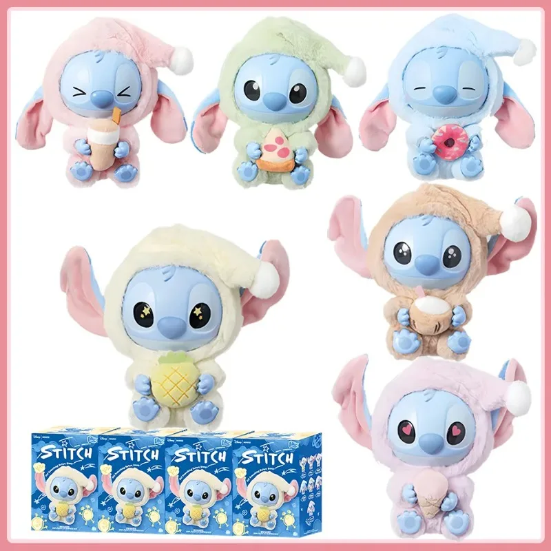 

2025 Disney popular cartoon stitch new collection blind box plush stylish pendant delicated knitted toy doll for decor