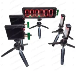 

Светодиодные гоночные часы для бега обратного отсчета/включения цифровых гонок, беспроводной лазерный таймер со штативом