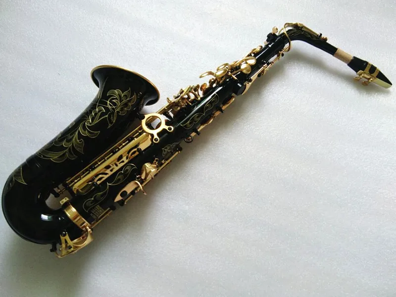 Super Action 80 Series II Black Gold Alto Eb Tune Saxophone 802 Model E Flat Sax with Reeds Case Mouthpiece Professional