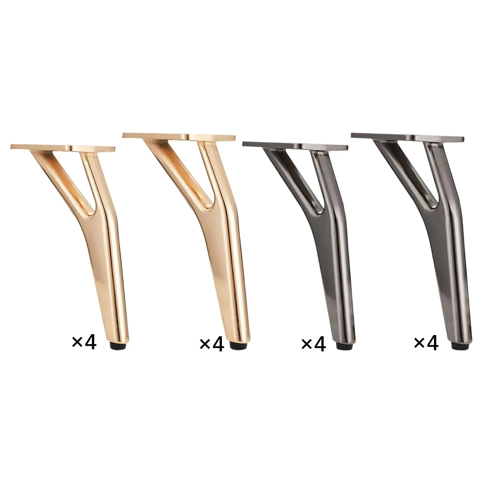 

4x Furniture Legs Easy to Install Stylish Household Stable Multiuse for Coffee Tables Shelves Bedside Tables Benches Replacement