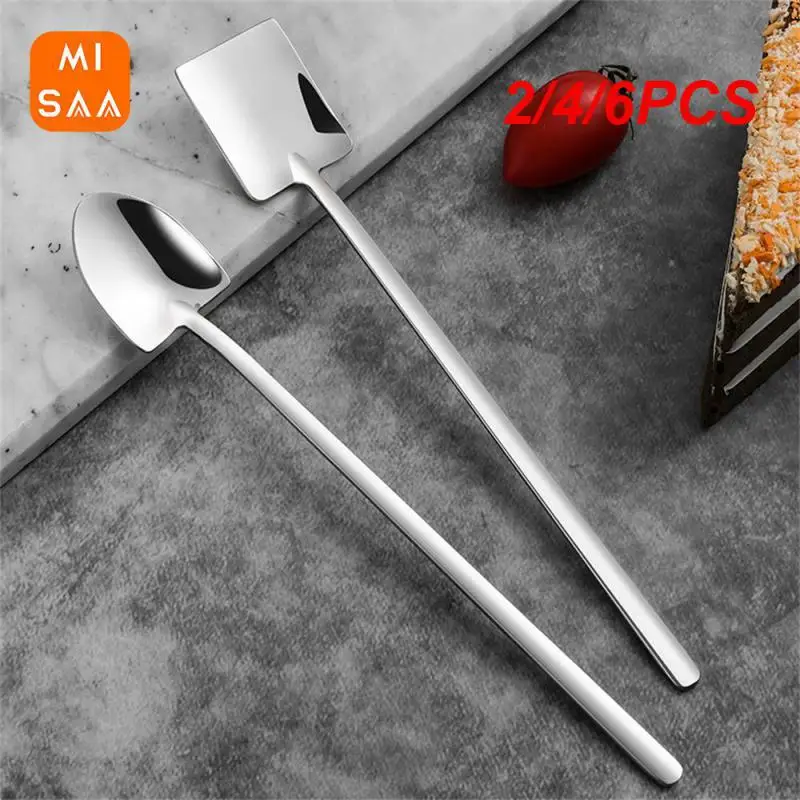 2/4/6PCS Stainless Steel Leave No Trace Round Edges 304 Stainless Steel 17.8 * 2.7cm Dont Hurt Your Hands Dont Hurt Your Mouth