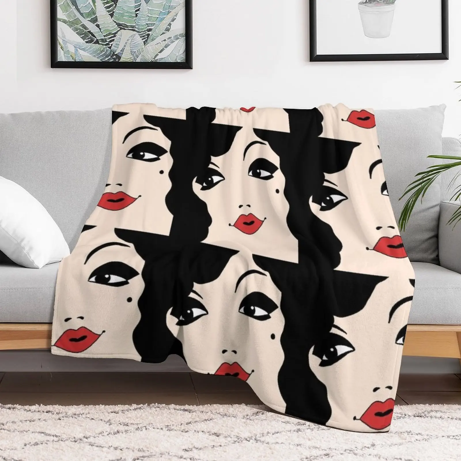 Retro bombshell Throw Blanket Summer Beddings Comforter Blankets