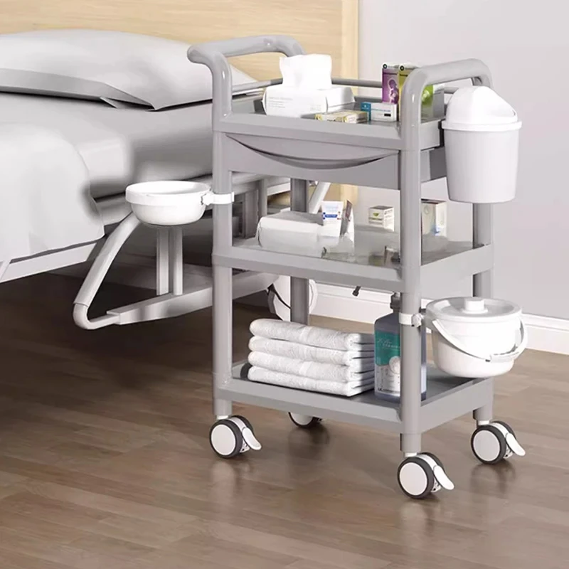 

Cosmetic Makeup Tool Salon Trolley Cart Rolling Salon Trolley Storage Luxury Carrito Medical Auxiliar Salon Furniture