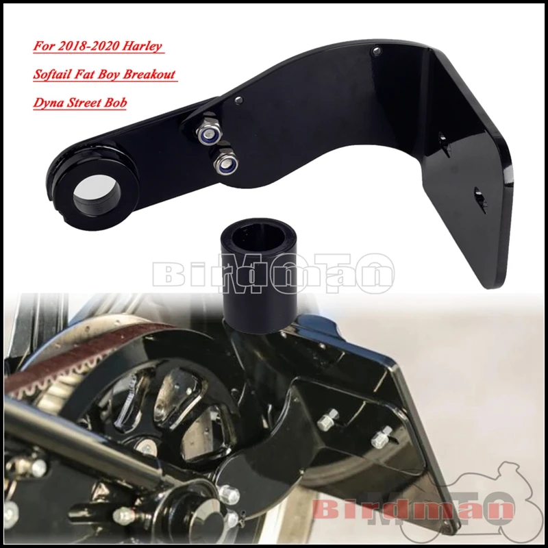 Side Mount License Plate Bracket For Harley Softail Fat Boy Breakout Dyna Street Bob Motorcycle Registration Plate Holder Frame