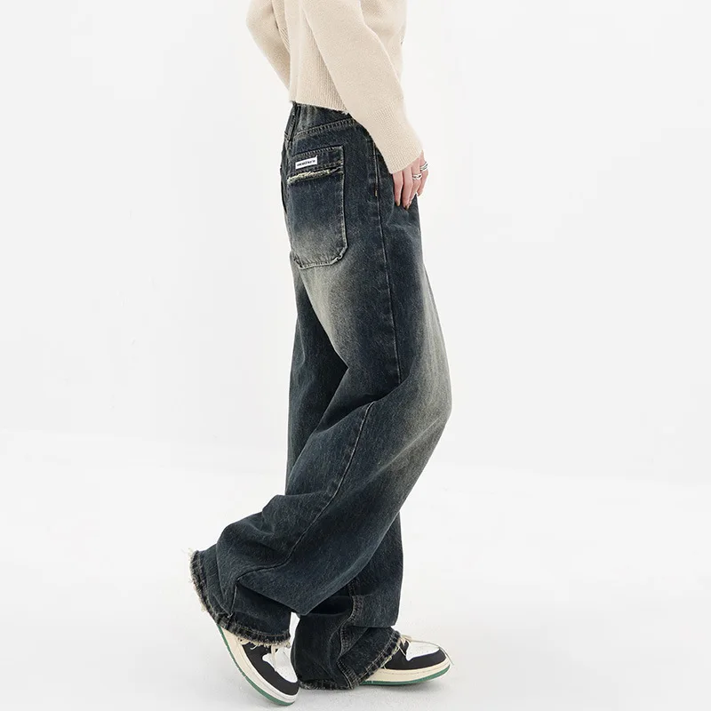 New Style Y2K Baggy Jeans Women Streetwear Retro Fashion Autumn High Waist Pants Loose Wide Leg Denim Trousers Femal
