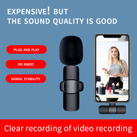 Wireless Lavalier Microphone for Android Ios System for Iphone Ipad Huawei Xiaomi Samsung Vlog Live Stream Recording Mic