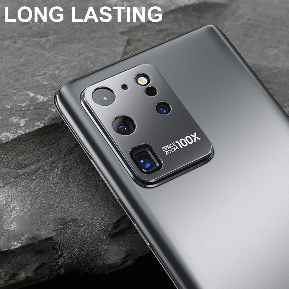 Protector de lente de cámara, película protectora para S20 Ultra, funda con anillo de lente trasera de Metal para SamsungGalaxy S20 Plus/S20 Ultra