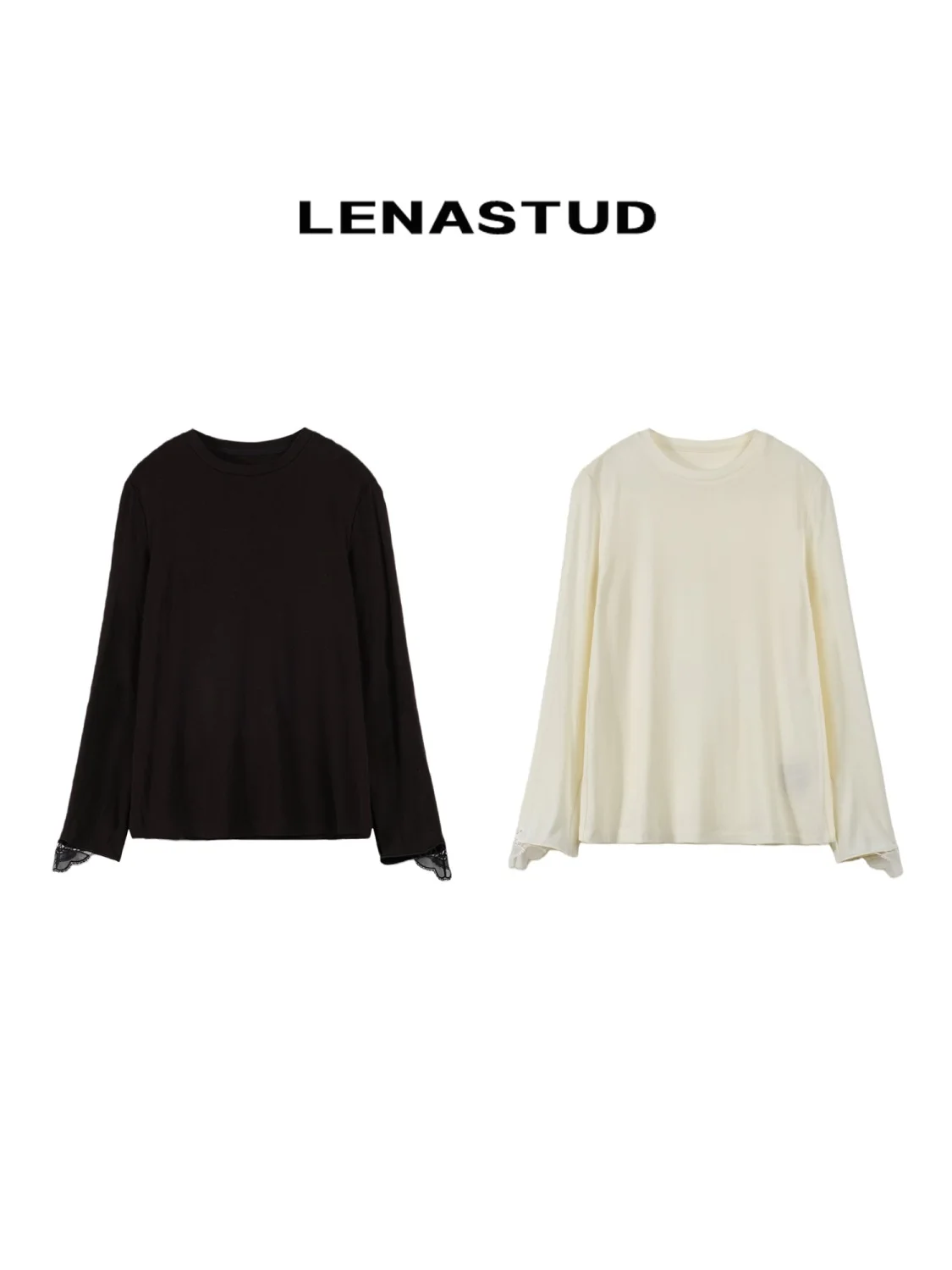 t-shirt-long-ultra-confortable-avec-broderie-melange-de-fibres-lenzing-a-haute-elasticite-coupe-droite-col-rond