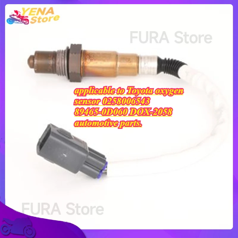 

O2 oxygen sensor is applicable to Toyota oxygen sensor 0258006543 89465-0D060 DOX-2058 automotive parts.