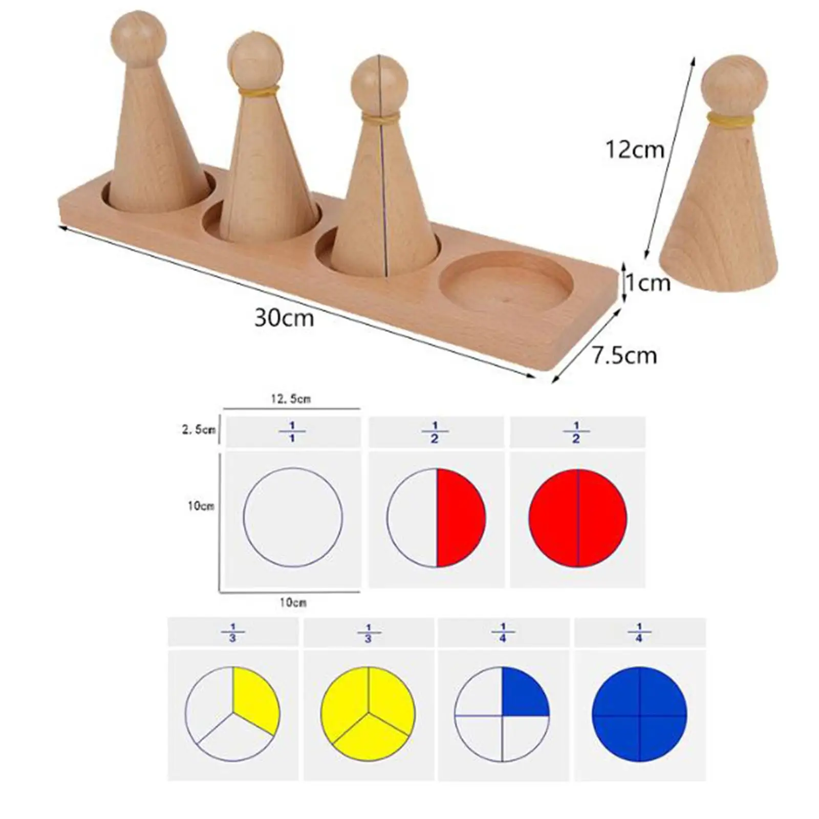 Montessori Wiskundige Materialen Houten Geometrische Vormen Voor Kinderen Kinderen Van 6 +