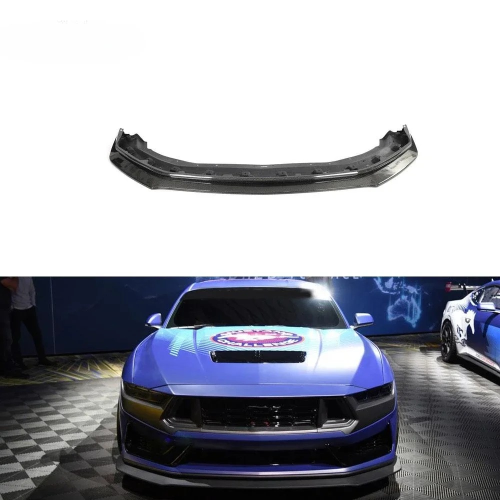 Carbon Fiber Front Bumper Lip Splitter Chin Spoiler for Ford Mustang Dark Horse 2024