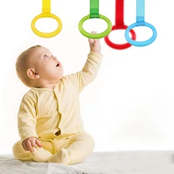 Baby Crib Playpen Pull Ring Hanging Rings Handles Learn To Stand Kids Sports Toys Handles Universal for Activity Accessories