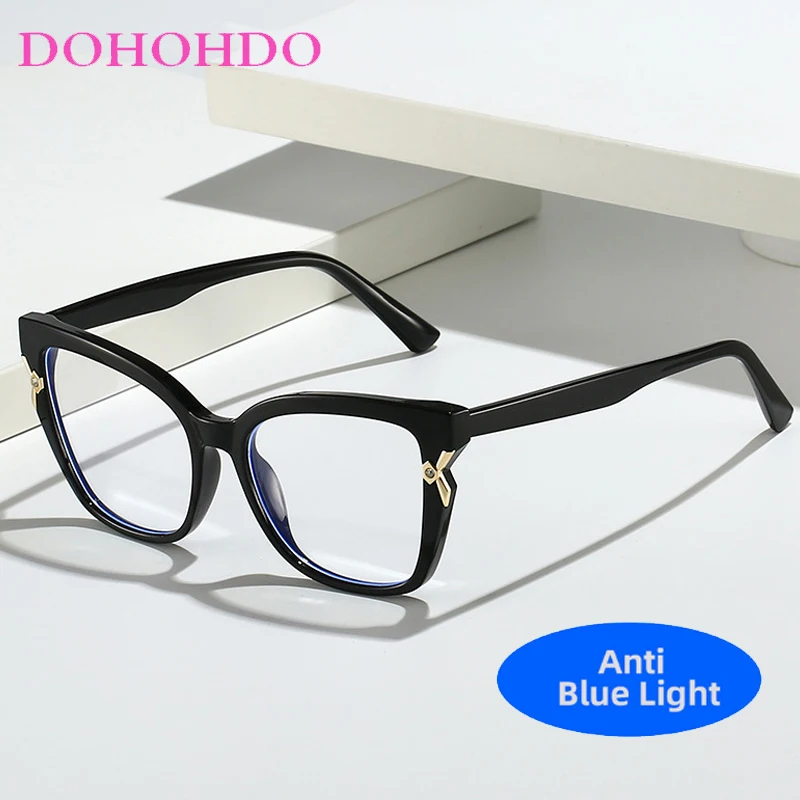 

Fashion Retro Cat Eye Eyeglasses Unisex Classic Eyeglasses Men Women New Luxury Brand Designer Computer Anti Blue Light Glasses