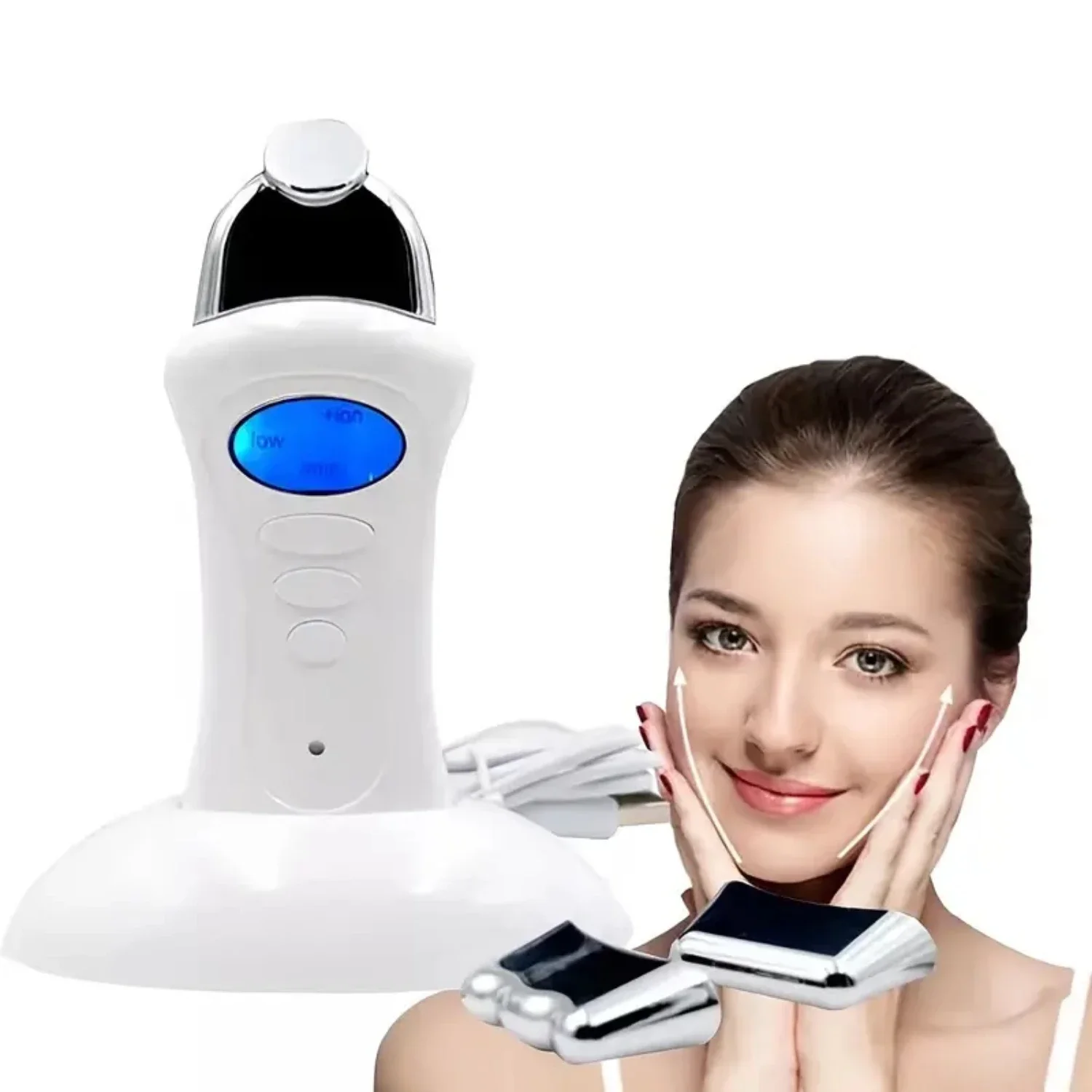 Mini strumento di bellezza portatile elettrico per il rafforzamento del viso-dispositivo Spa per macchina per il lifting del viso agli ioni di microcorrente portatile Jinanjun