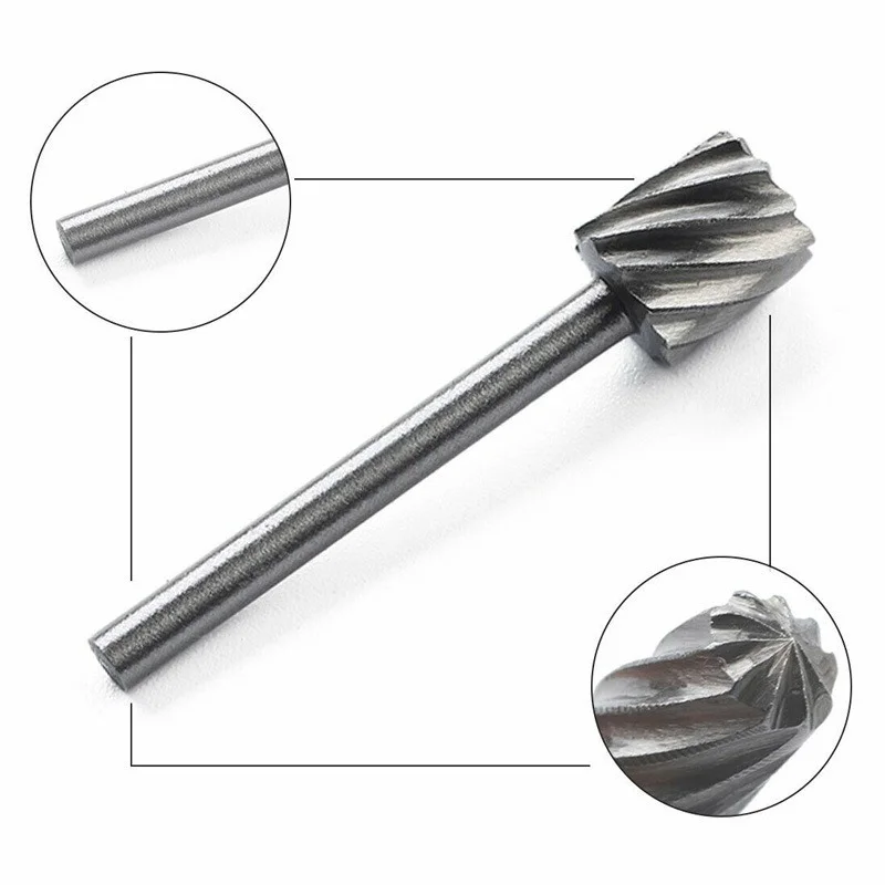 6/10 sztuk hss titanium zestaw dla dremel routingu frez do drewna plików kuter nóż do rzeźbienia wiertła akcesoria