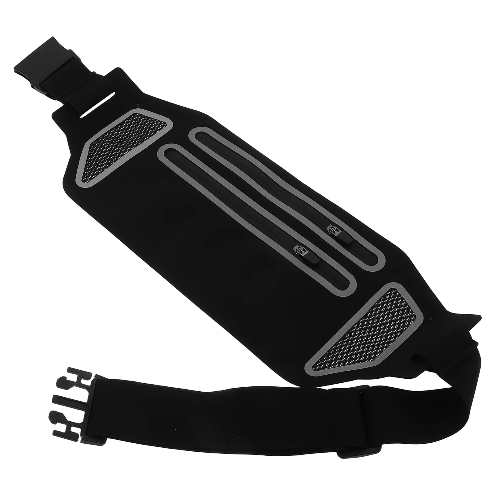 Outdoor Sports Waist Bag Dual Zipper Waterproof Lightweight Slim Running Fitness Gym Marathon Fanny Pack Running Waist Belt Men