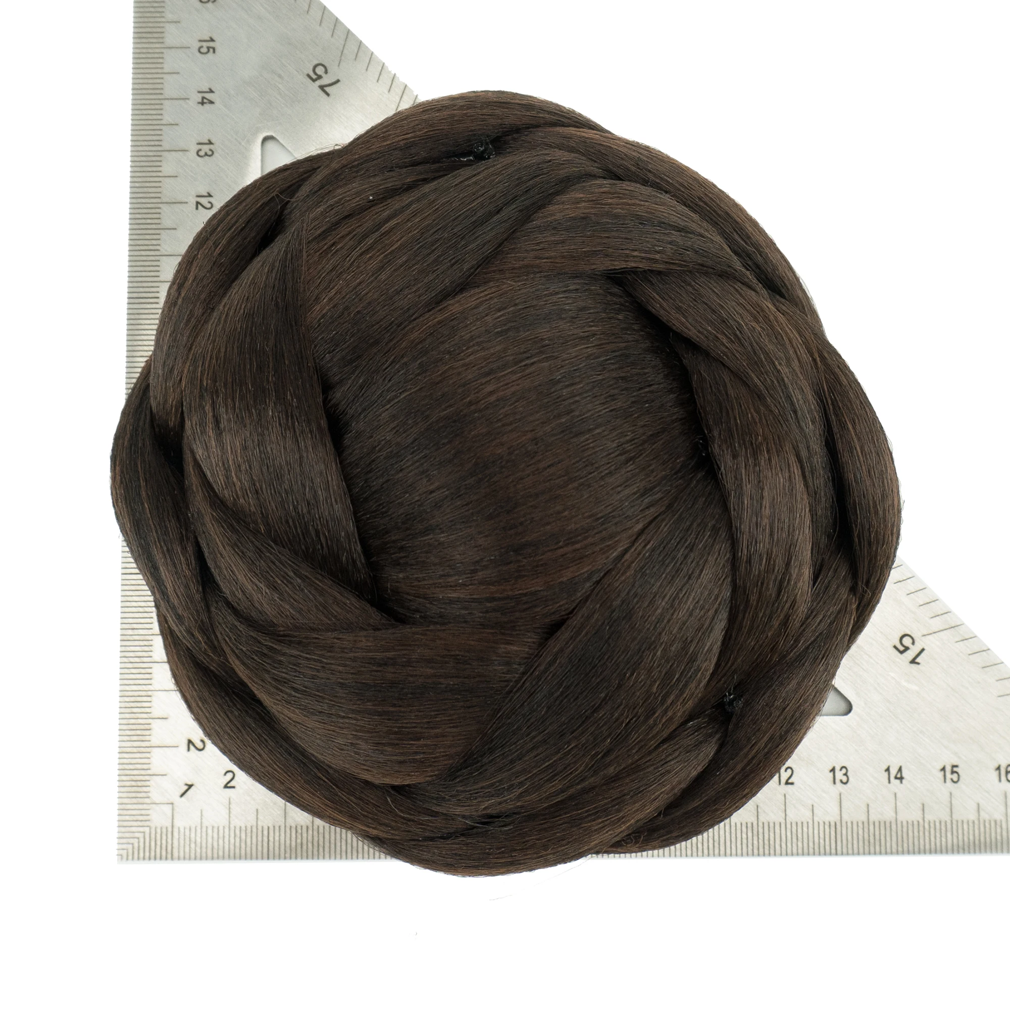 Soowee Big Size Synthetic Hairpieces Braided Chignon Black Brown Fake Hair Buns for Women Bun Cover Scrunchies Hair Cover