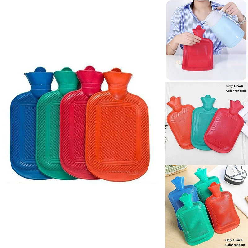 1 Pack Thick Hot Water Bag Rubber Hot Water Bag Hand Feet Warm Water Bottle 1000ML