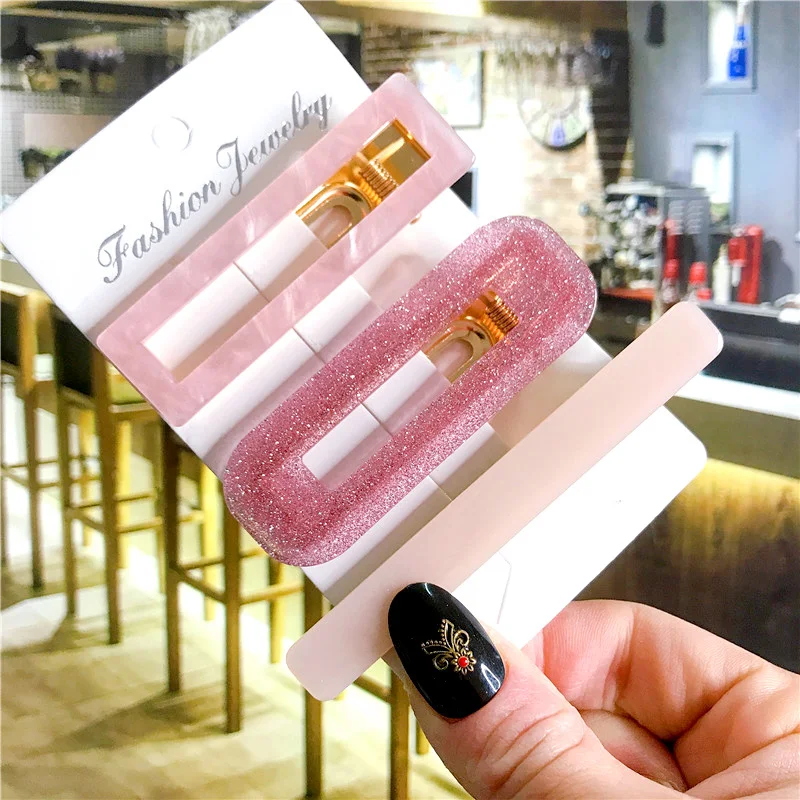 35 Styles 2/3pcs Hair Clip Set Acetate Hairpin Women Hair Accessories Jewelry Korean Femme Barrettes Hairgrip for Girls Headwear