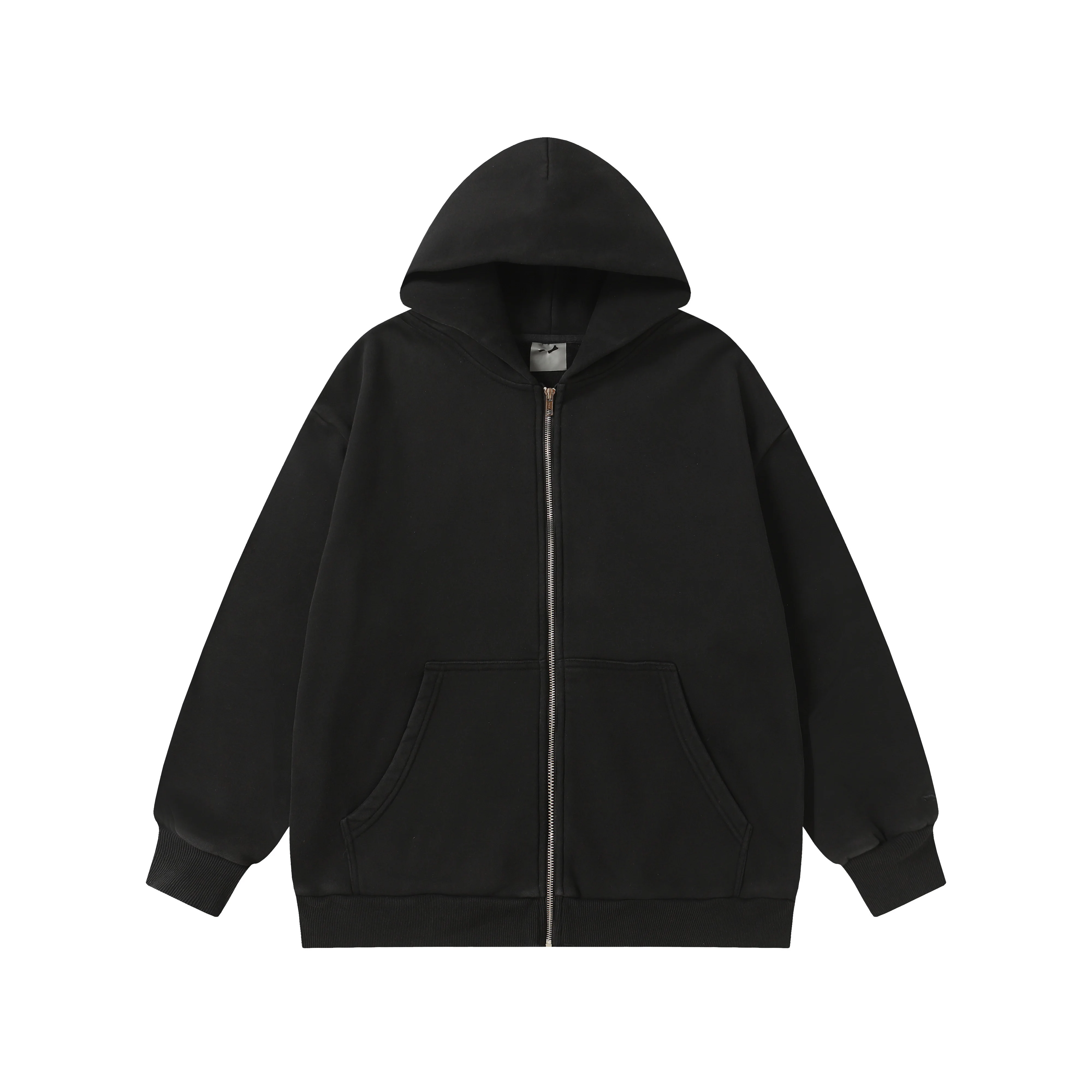 

New American Winter Men's And Women's Classic washed style cardigan zipper minimalist fashion single item jacket