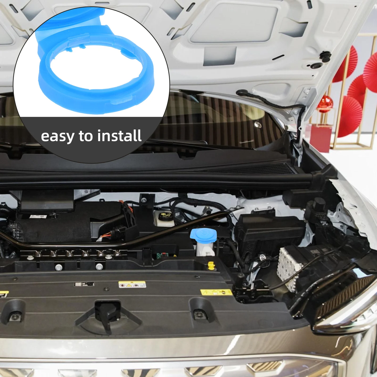 

Windshield Wiper Fluid Cap For Car Durable Washer Reservoir Lid Leakproof Design Windshield Washer Parts Replacement