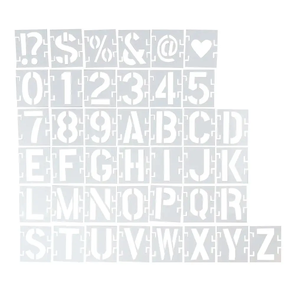 Zahlen- und Buchstaben-Schablonen für Türen, 2/3/4/5 Zoll, Alphabet-Zahlen-Vorlagen, große Alphabet-Zeichenvorlagen, DIY-Bastelset