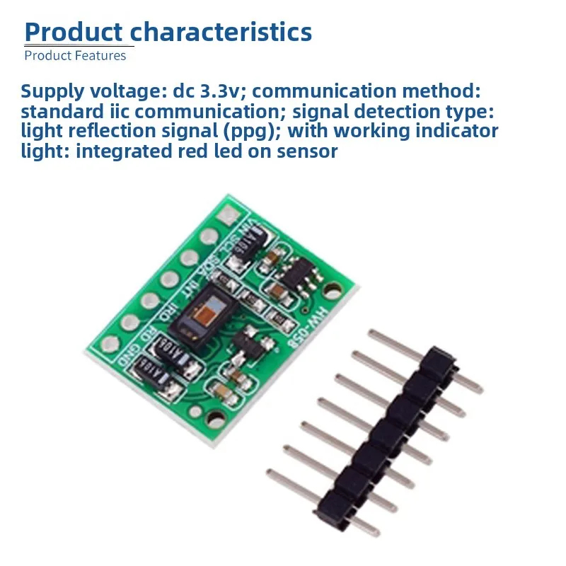 MAX30102 Heart Rate Oxygen Sensor Module High Accuracy Pulse Oximeter for Health Monitoring