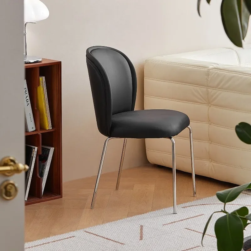 Nordic, light luxury makeup chair, dressing chair, home restaurant Italian style, modern simple flannel backrest