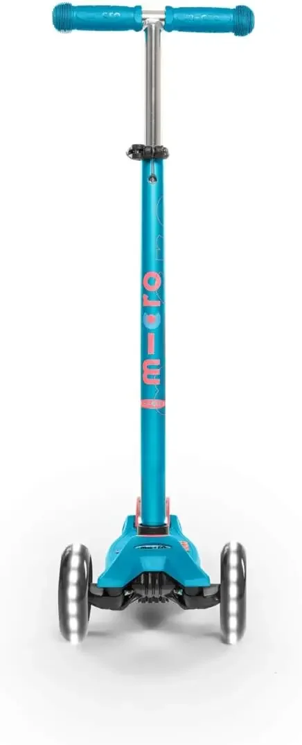 Kickboard - Maxi Deluxe LED - Trottinette à trois roues, de conception suisse pouchée pour enfants avec roues lumineuses activées par le mouvement