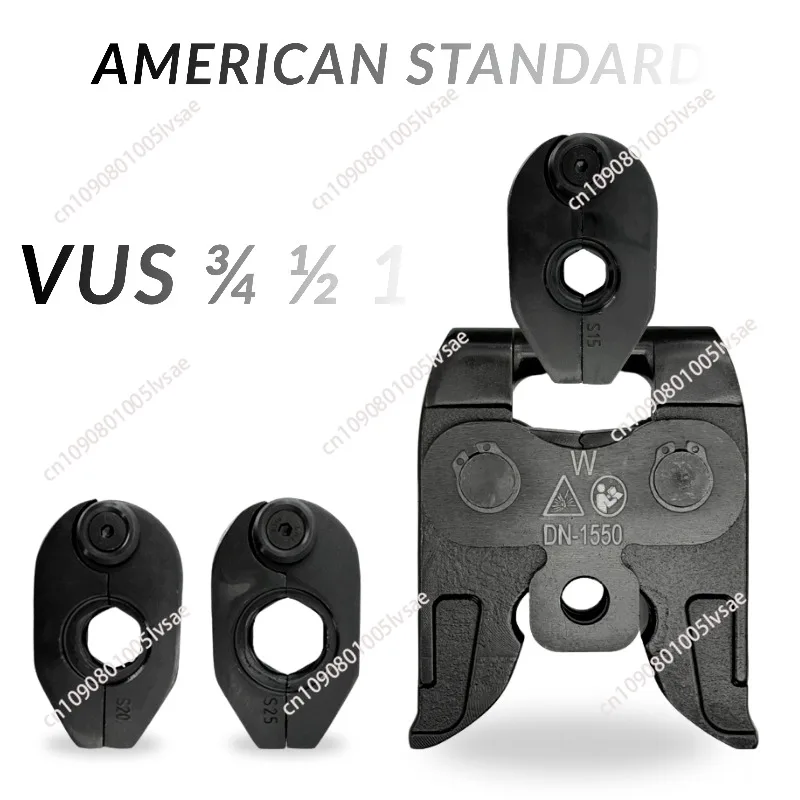 Hydraulic Compatible with Most Hydraulic Crimping Tools New 360 Rotatable Steel Pipe Press Jaw Head VUS Standard Electric