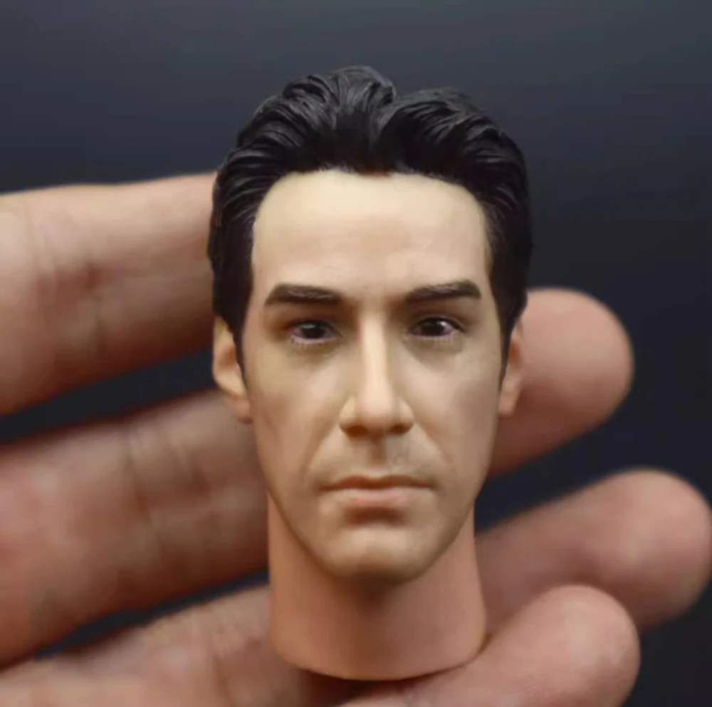 Big Sales 1/6th Male Doll Constantine Head Sculpture Carving Keanu Reeves For 12