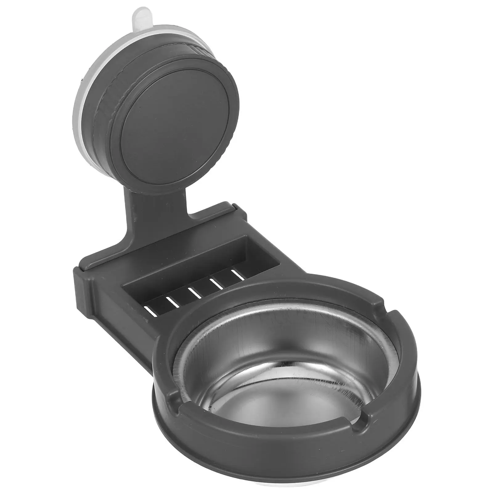 Suction Cup Ashtray Wall Mounted Bathroom Toilet Ashtray Holder Cigarette Ash Container Organizer Split Compartment Storage