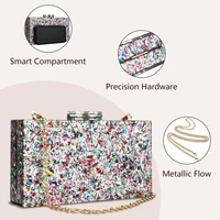 Acrylic Luxury Chain Handbag For Women Box Clutch Evening Bags Party Shoulder Crossbody Bags Dinner Dress Purses Festival Gifts 4