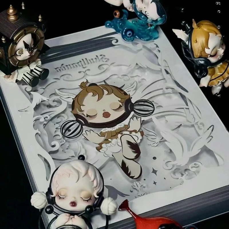 

POPMART череппанда Комекси Коллекция фотографий Вырезанная из бумаги Лампа Монохромная цветная фигурка SP Периферийные романтические коллекционные игрушки