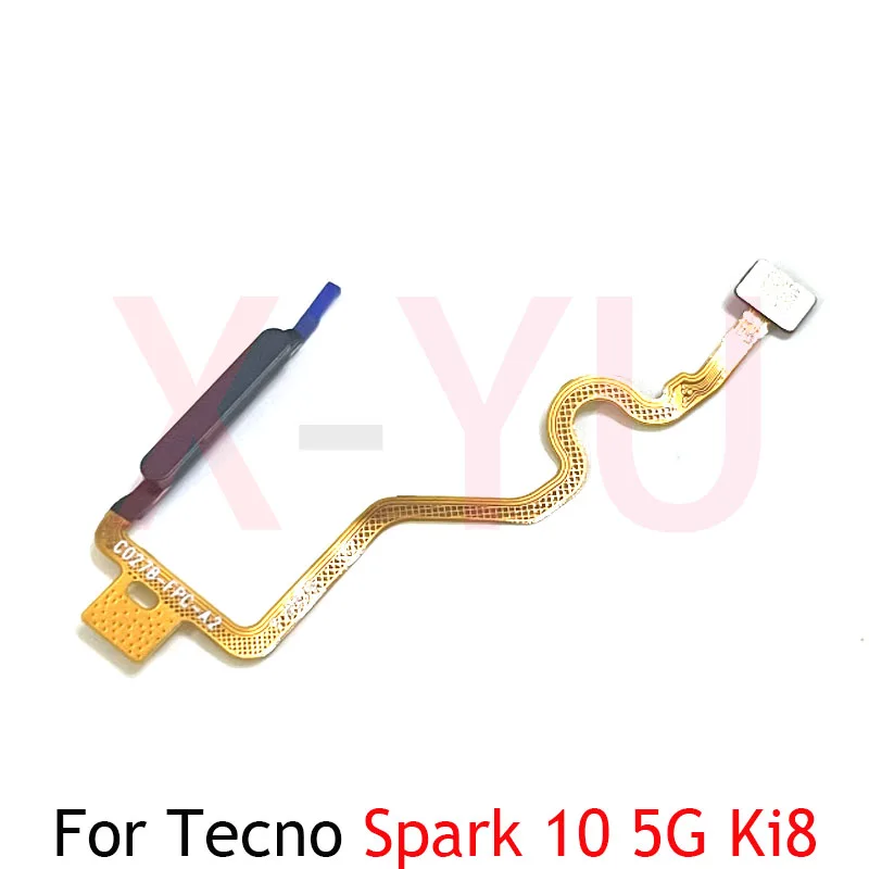 

For Tecno Spark 10 5G KI8 Home Button Fingerprint Sensor Return Power Flex Cable