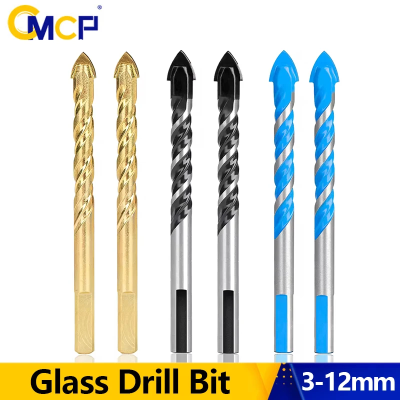 

CMCP Drill Bit Glass Drill Bits for Tile Ceramic Concrete Hole Opener Triangle Bit Drilling Tool 3mm 4mm 5mm 6mm 8mm 10mm 12mm