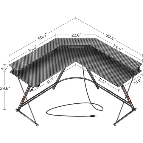 10 best sales L-format skrivbord - №8