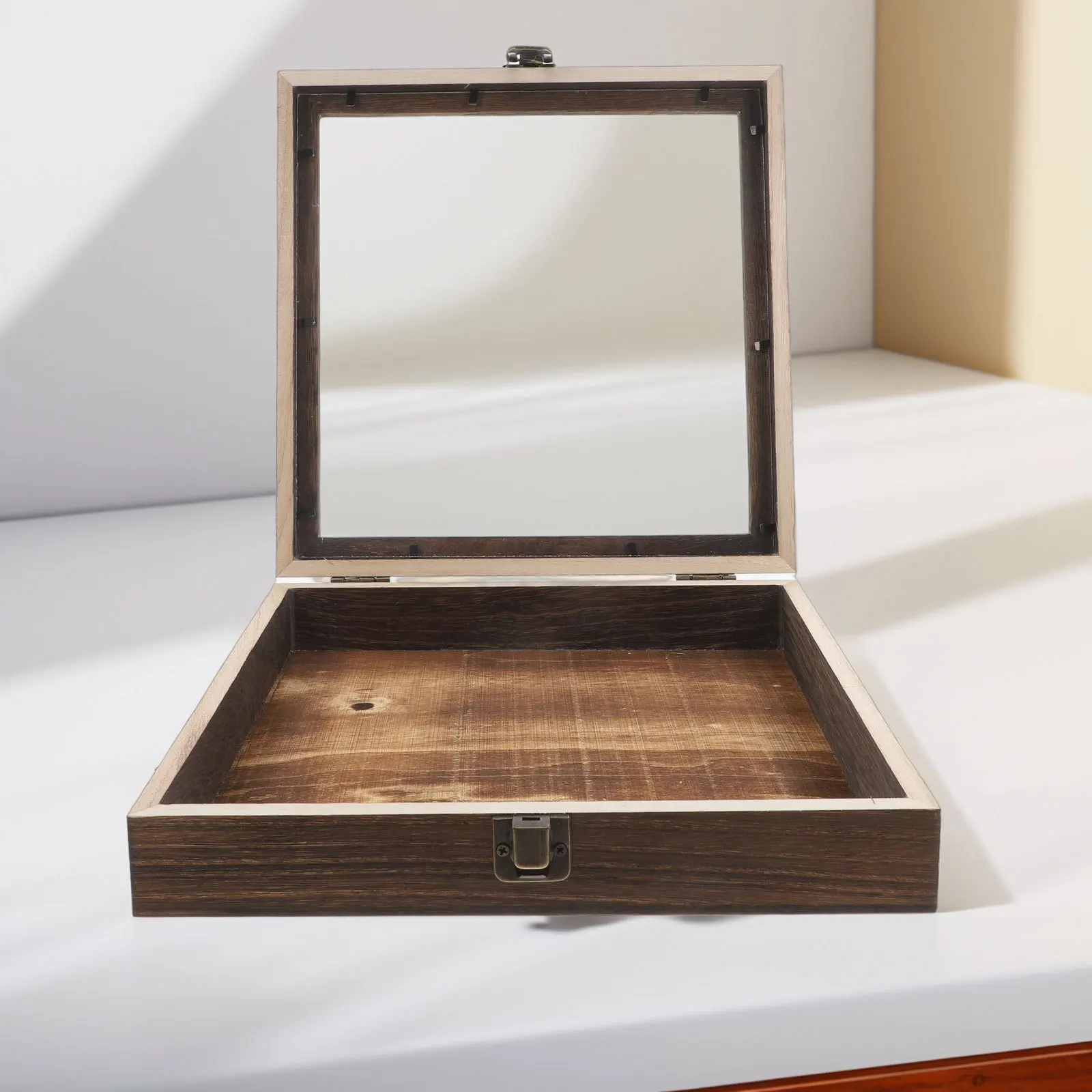 

Wooden Butterfly Specimen Display Box Flip Cover Eternal Flower Dried Flower Collection Case Jewelry Storage Home Decor