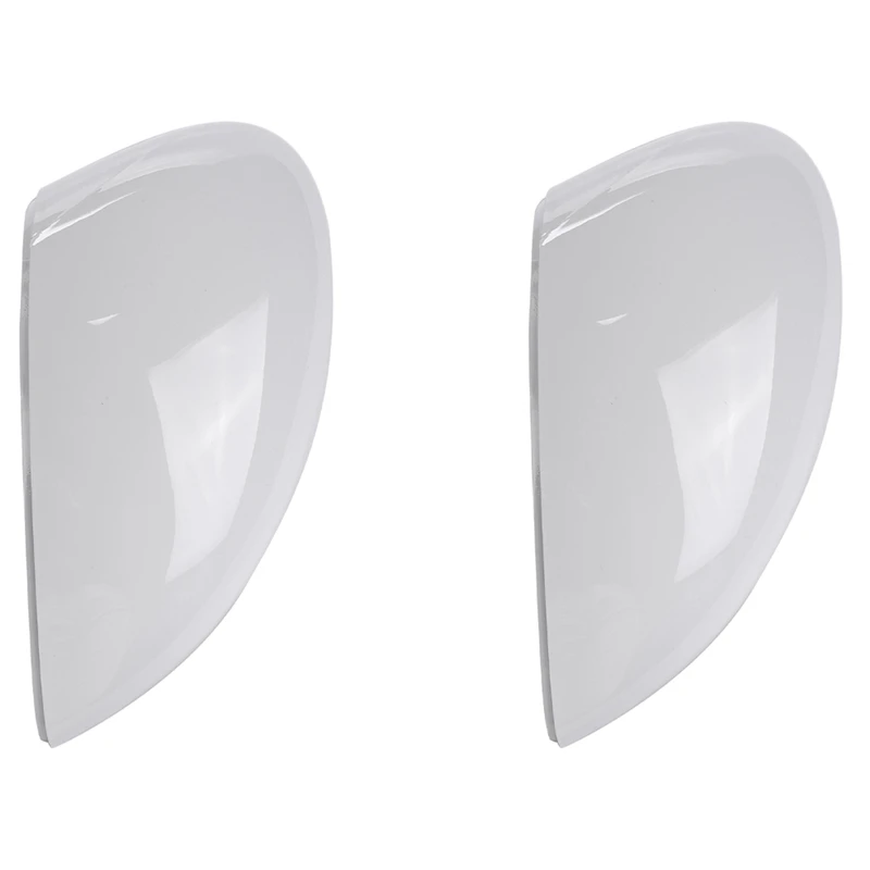 

2Pcs Right White Rearview Side View Mirror Replacement Cover Cap Case Shell For Ford For Fiesta 2008-2017