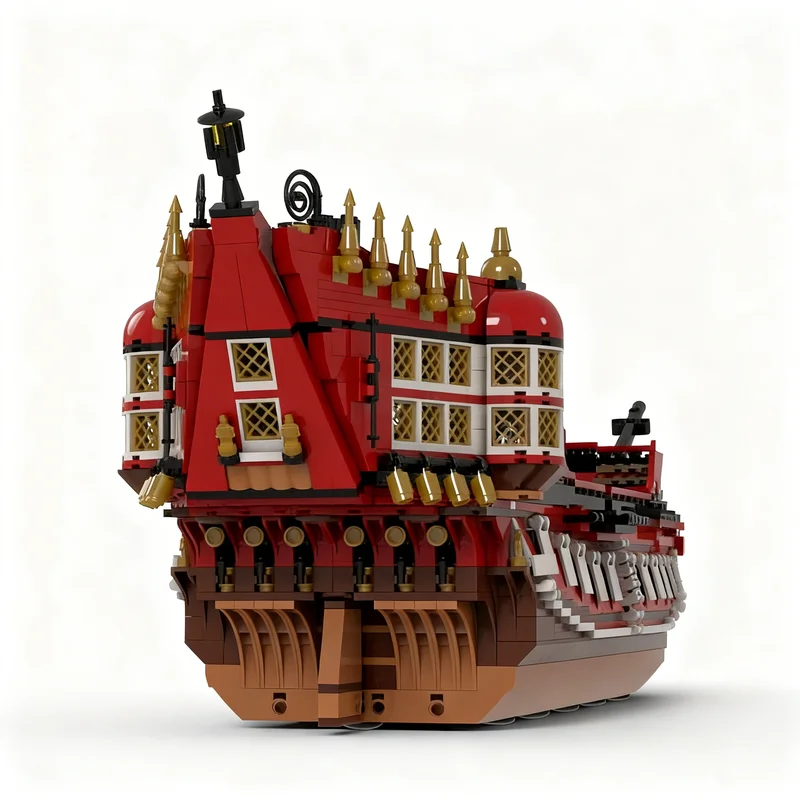 2504pcs MOC The Spirit Special Holiday-Themed Ship Seasonal Christmas Model Building Blocks Brick Birthday Creative Education