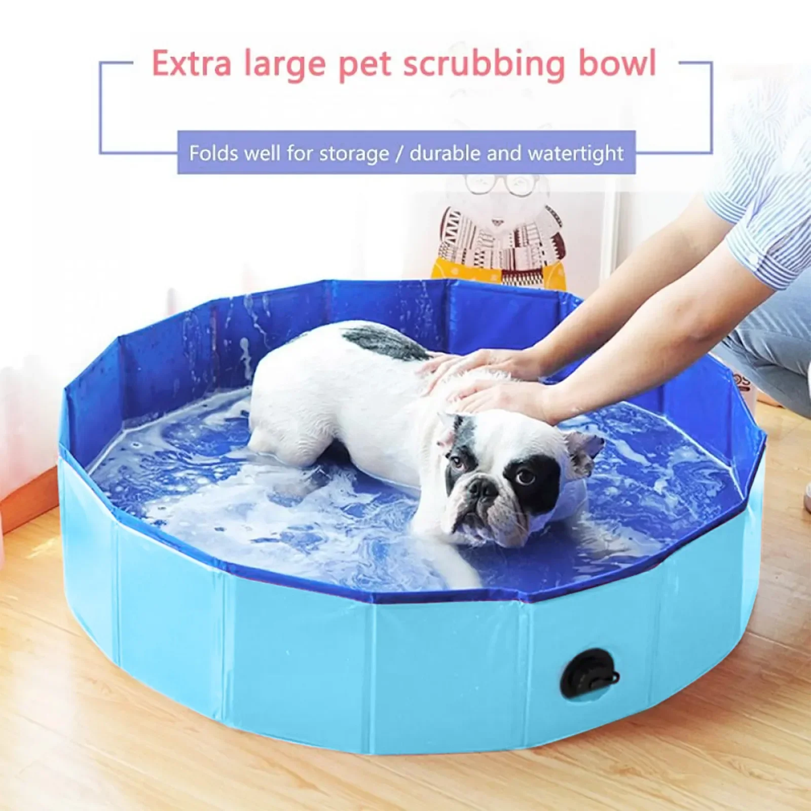 

Foldable Dog Swimming Pool Pet Dog Bathing Tub Pool for Small Dogs Pet Indoor Outdoor Cool Bathing Wash Bathtub Pet Accessories