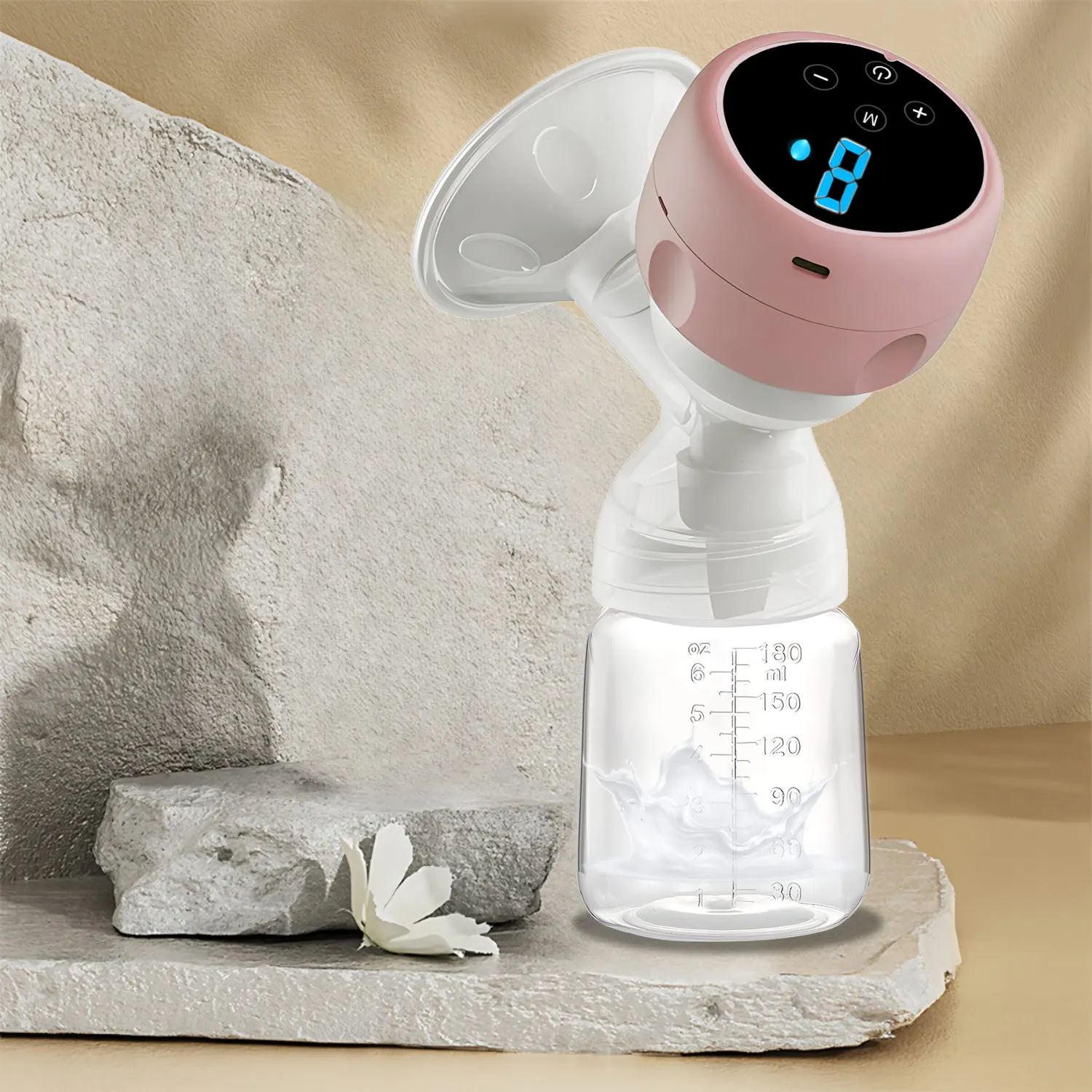 Neue tragbare elektrische Milchpumpe, über USB aufladbar, tragbarer Milchextraktor, automatischer Melker, komfortables Stillen