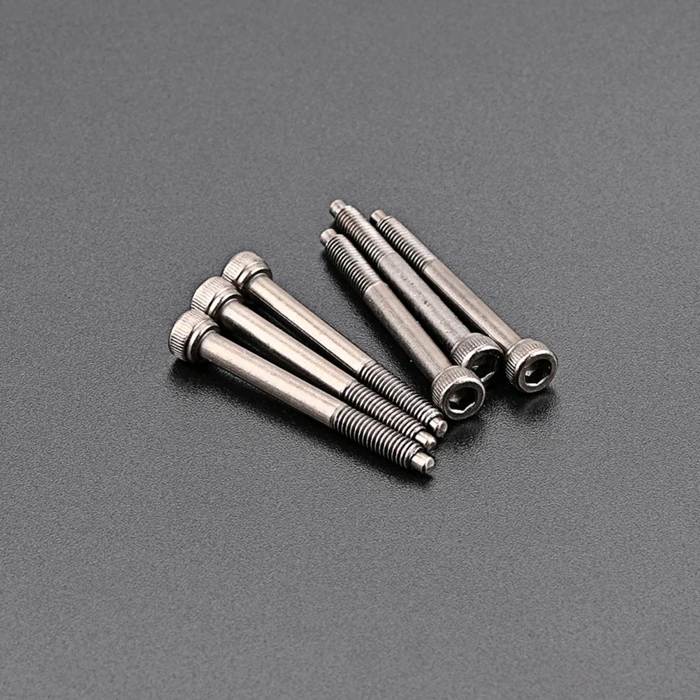 

6Pcs Professional Guitar Bridge Screw Set for Electric Bass String Guitar Bridge Screws Screws for Replacing