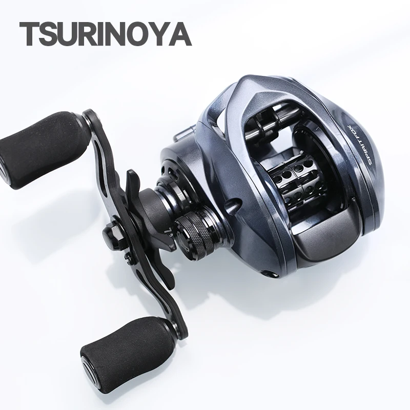 TSURINOYA SPIRIT FOX 150 Ⅱ High Speed  Brass Gear Baitcasting Fishing Reel  Long Casting Versatile Ultra-smooth 7.3:1 169g Reel