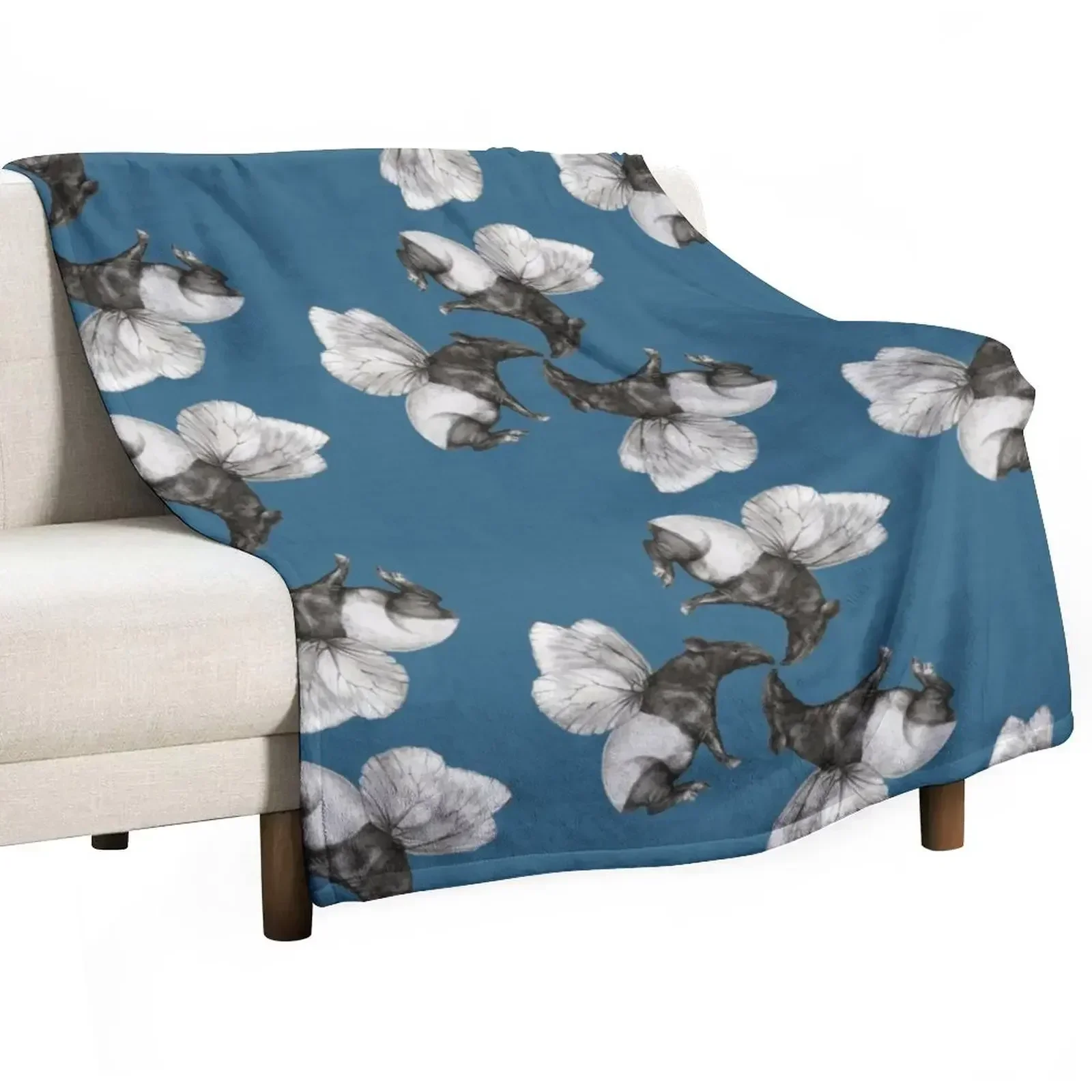 Flying tapirs Throw Blanket Warm Luxury St For Baby bed plaid Blankets